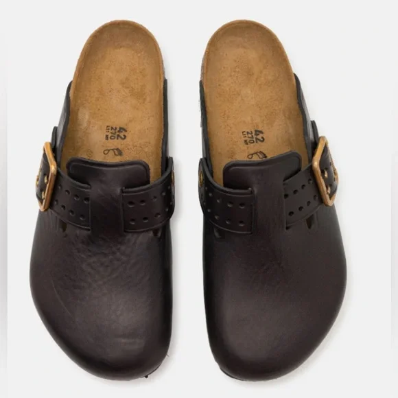 BIRKENSTOCK BOSTON BOLD GAP CLOGS IN BLACK 46 13 - Picture 6 of 12